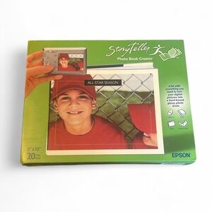 Epson StoryTeller Photo Book Creator Kit 8x10 20‎ Page Book Album with Software